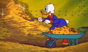 Scrooge McDuck, entrepreneur income, money talk
